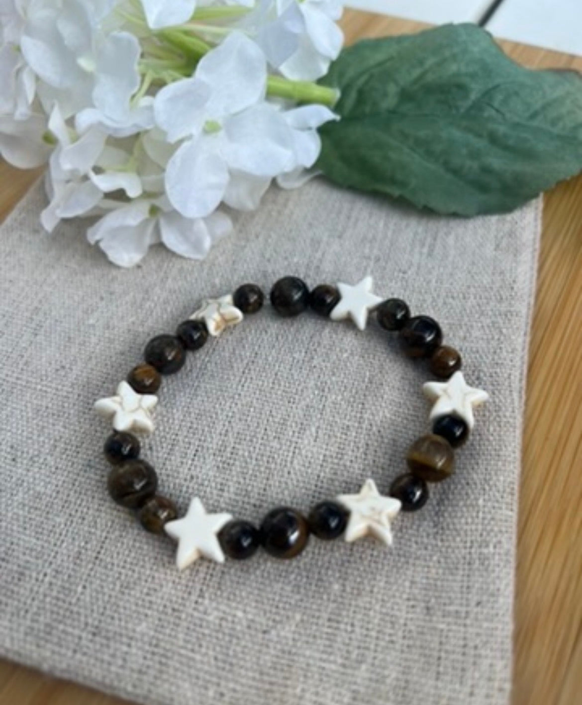 Tiger’s Eye Star Bracelet | Handmade Natural Stone Jewelry